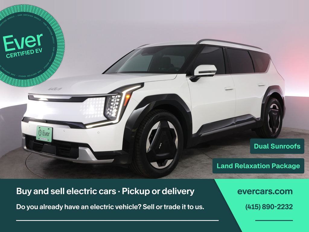 Snow White Pearl 2024 Kia EV9 SUV / Crossover All-Wheel Drive 1-Speed Automatic