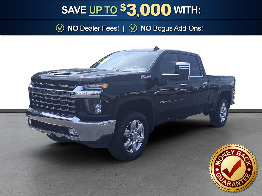 Black 2022 Chevrolet Silverado 2500HD LTZ Crew Cab 4WD Pickup Truck Four-Wheel Drive Automatic