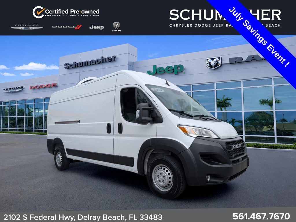 Bright White Clearcoat 2024 RAM ProMaster Van 9-Speed Automatic