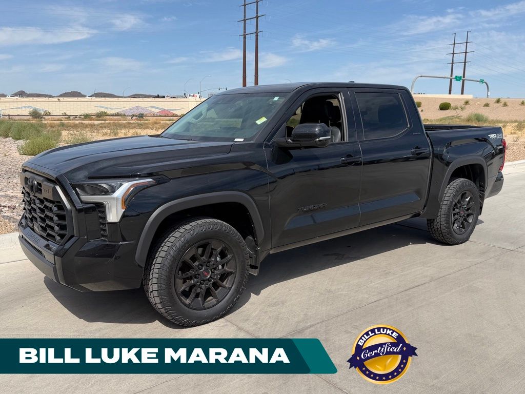 Midnight Black Metallic 2024 Toyota Tundra Pickup Truck Four-Wheel Drive Automatic