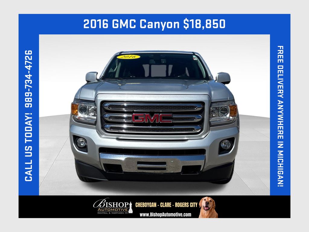 Quicksilver Metallic 2016 GMC Canyon Pickup Truck Four-Wheel Drive 6-Speed Automatic