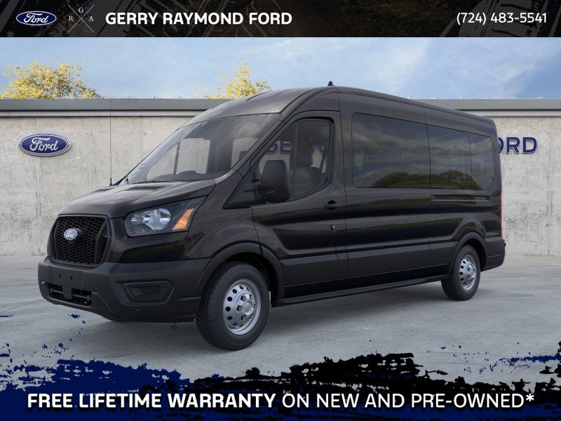 Agate Black Metallic 2026 Ford Transit Passenger 350 XL Medium Roof LB AWD Van All-Wheel Drive