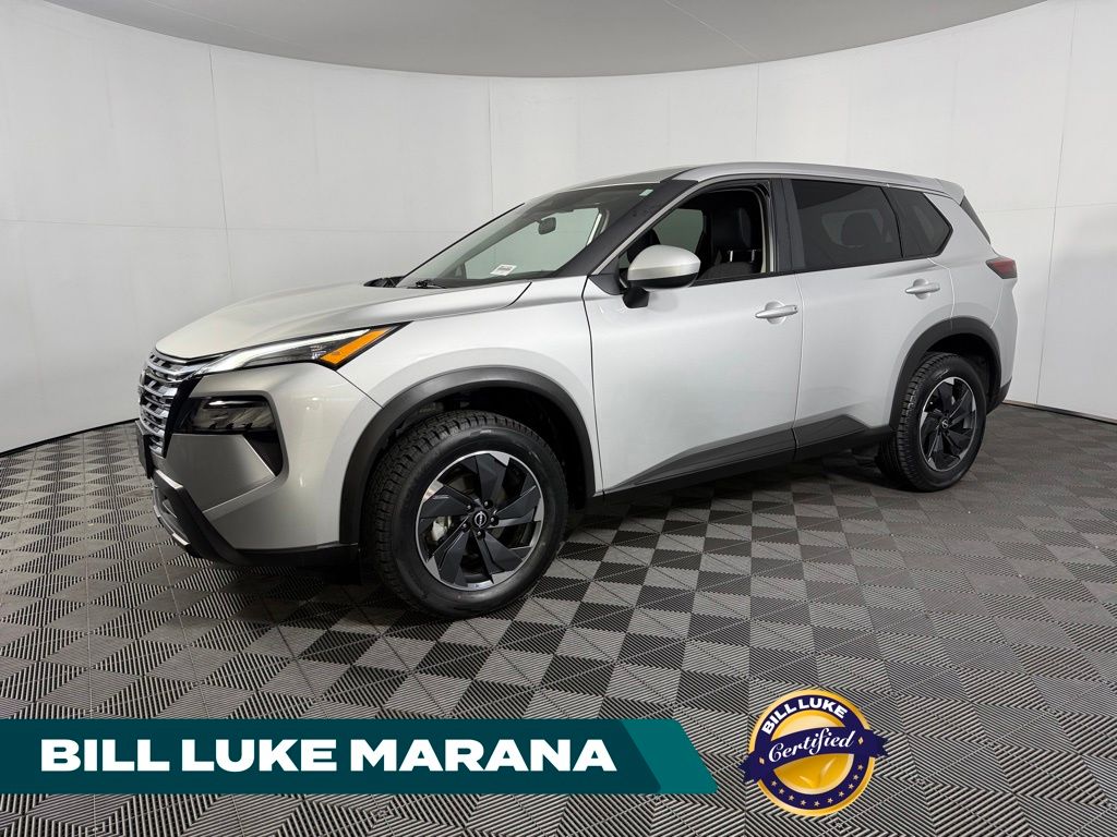 Brilliant Silver Metallic 2025 Nissan Rogue SV FWD SUV / Crossover Front-Wheel Drive Continuously Variable Transmission
