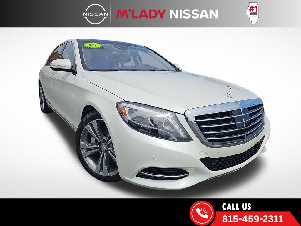 Diamond White 2015 Mercedes-Benz S-Class S 550 4MATIC Sedan All-Wheel Drive 7-Speed Automatic