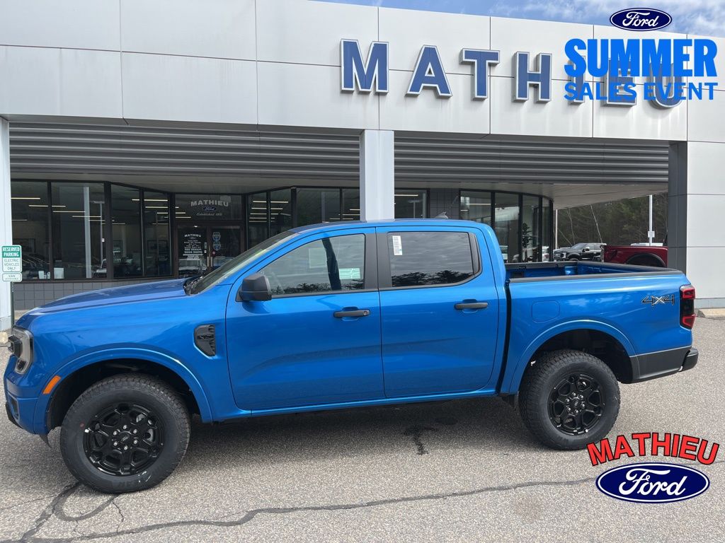 Velocity Blue Metallic 2025 Ford Ranger Pickup Truck Four-Wheel Drive Automatic