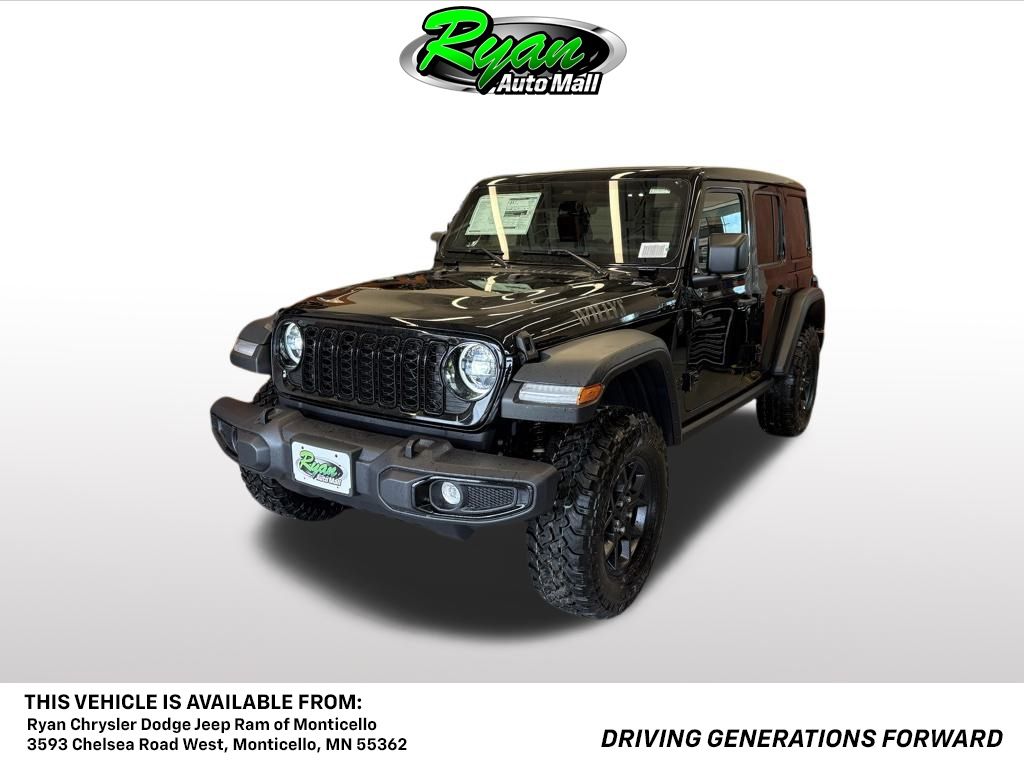 Black Clearcaot 2026 Jeep Wrangler SUV / Crossover Four-Wheel Drive 8-Speed Automatic