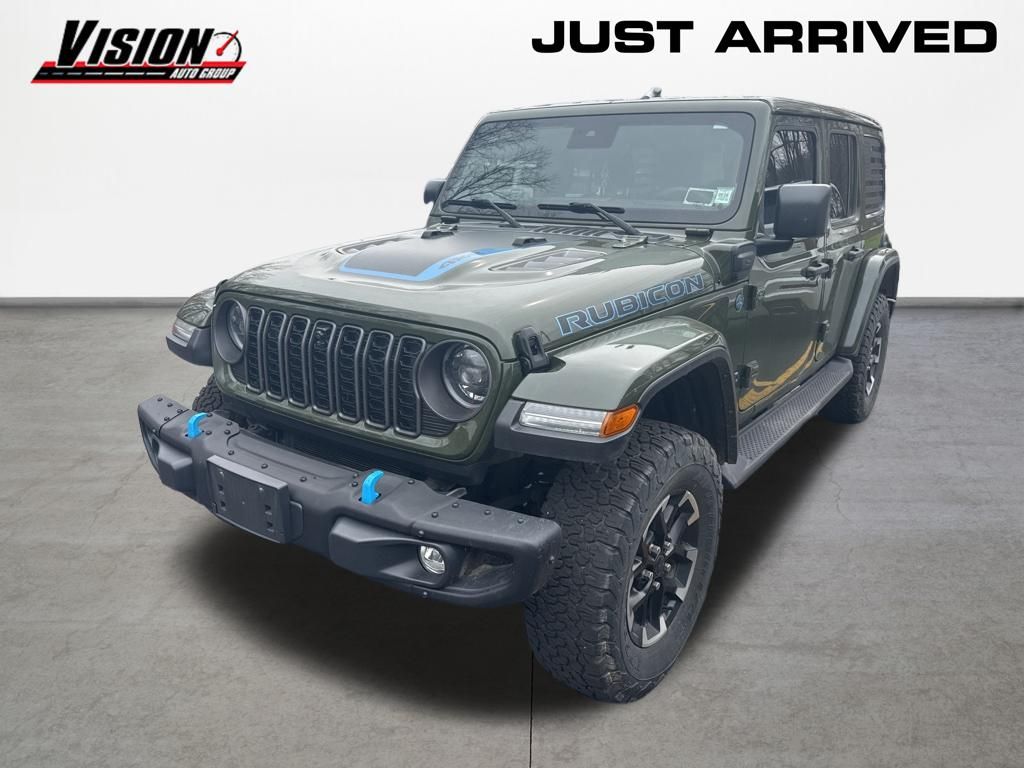 Sarge Green Clearcoat 2024 Jeep Wrangler 4xe Rubicon X 4WD SUV / Crossover Four-Wheel Drive 8-Speed Automatic