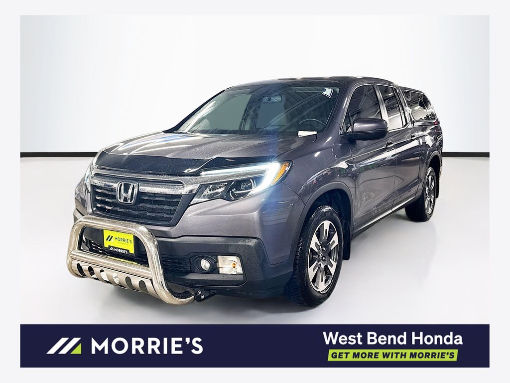 Gray (Modern Steel Metallic) 2019 Honda Ridgeline Pickup Truck All-Wheel Drive 6-Speed Automatic