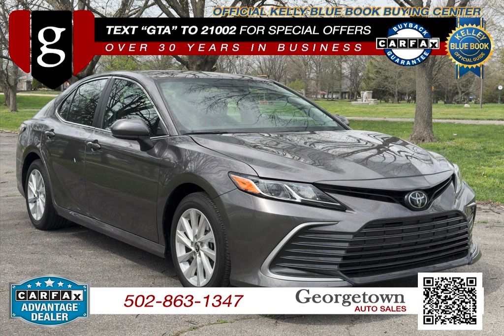 Blue 2024 Toyota Camry LE FWD Sedan Front-Wheel Drive 8-Speed Automatic