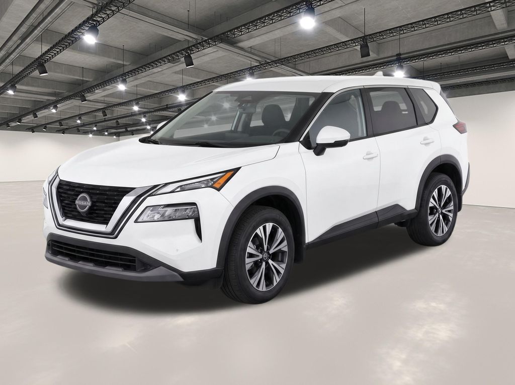 Pearl White Tricoat 2022 Nissan Rogue SUV / Crossover Front-Wheel Drive Continuously Variable Transmission