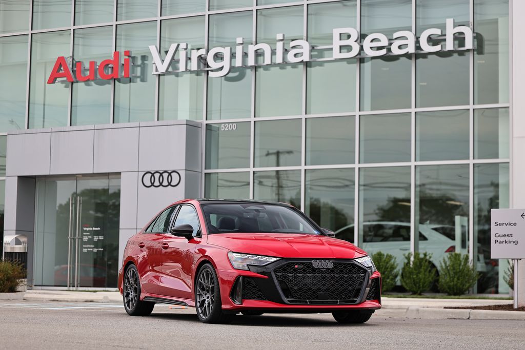 Progressive Red Metallic 2026 Audi RS 3 Sedan All-Wheel Drive 7-Speed Automatic