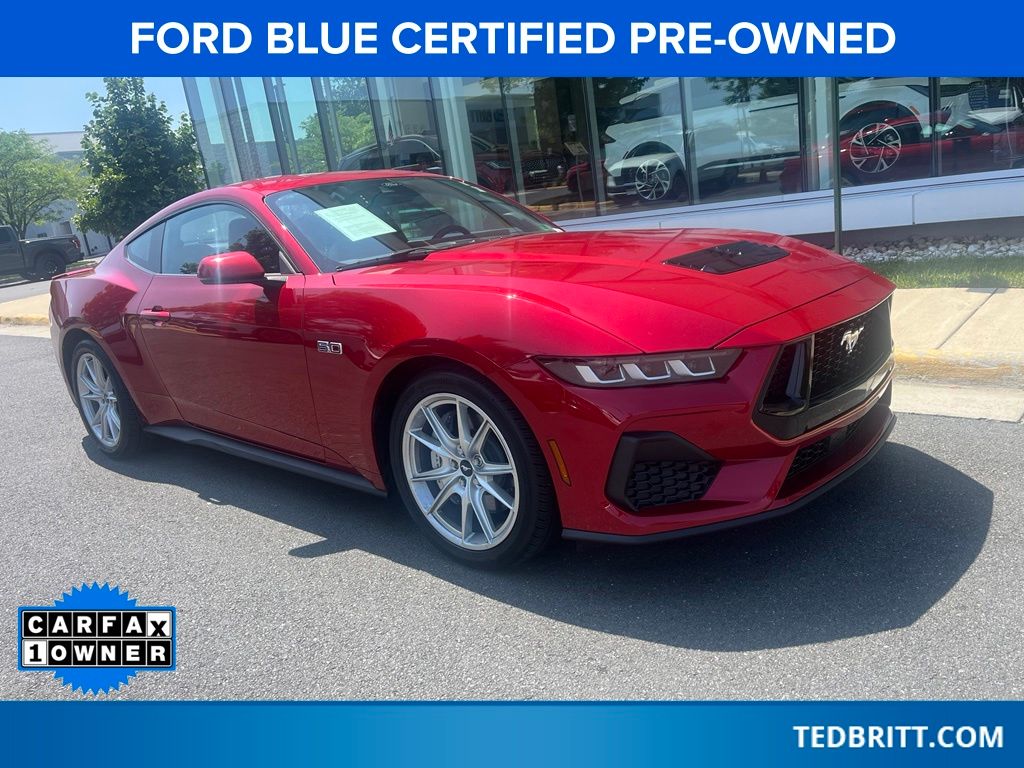 Red Metallic 2024 Ford Mustang Coupe Rear-Wheel Drive Automatic
