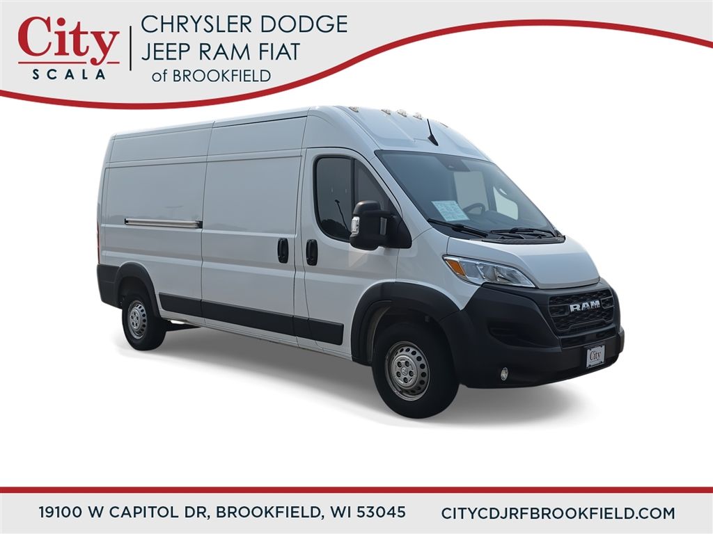 Bright White Clearcoat 2024 RAM ProMaster Van Front-Wheel Drive 9-Speed Automatic