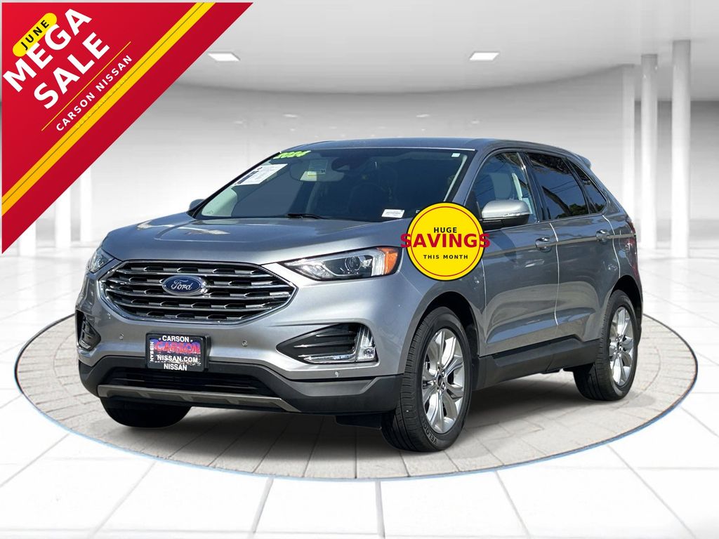 Silver Metallic 2024 Ford Edge Titanium AWD SUV / Crossover All-Wheel Drive 8-Speed Automatic