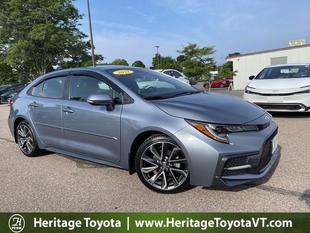 Silver 2021 Toyota Corolla Sedan Front-Wheel Drive Continuously Variable Transmission