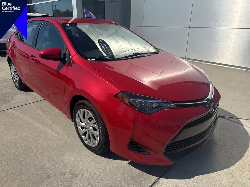 Barcelona Red Metallic 2019 Toyota Corolla LE Sedan Front-Wheel Drive Continuously Variable Transmission