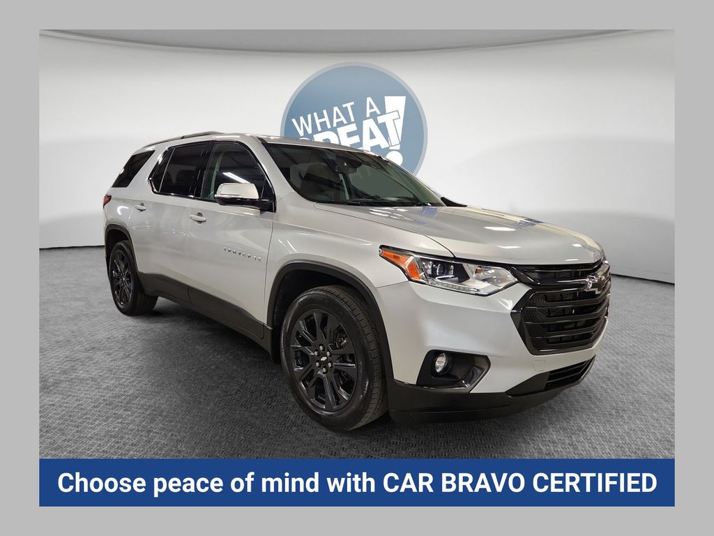 Silver Ice Metallic 2020 Chevrolet Traverse RS AWD SUV / Crossover Four-Wheel Drive 9-Speed Automatic