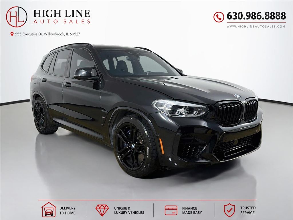 Black Sapphire Metallic 2021 BMW X3 M SUV / Crossover All-Wheel Drive 8-Speed Automatic