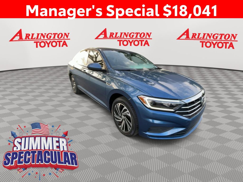 Silk Blue Metallic 2021 Volkswagen Jetta Sedan Front-Wheel Drive 8-Speed Automatic