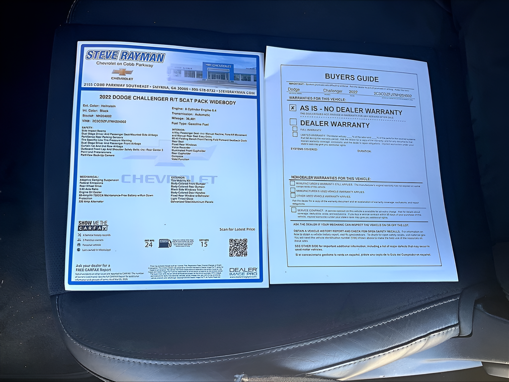 Used 2022 Dodge Challenger R/T Scat Pack Widebody 2D Coupe