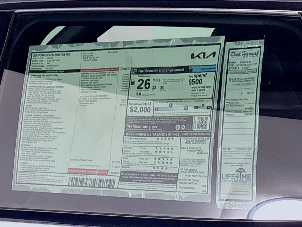 2025 Kia Sportage X-Pro Prestige