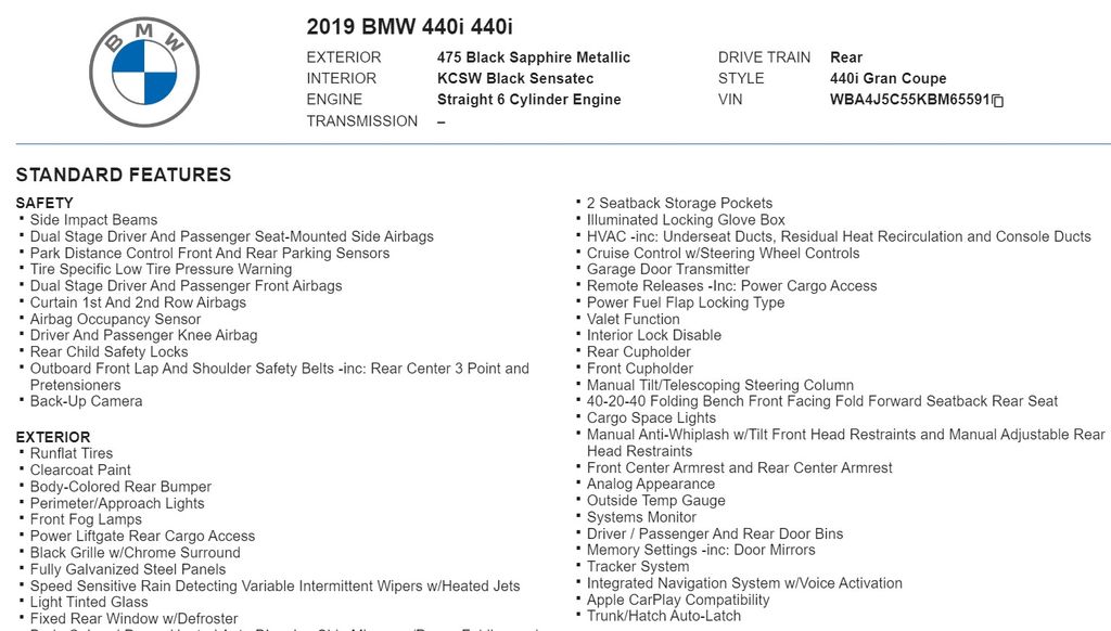 2019 BMW 4 Series 440i Gran Coupe 22