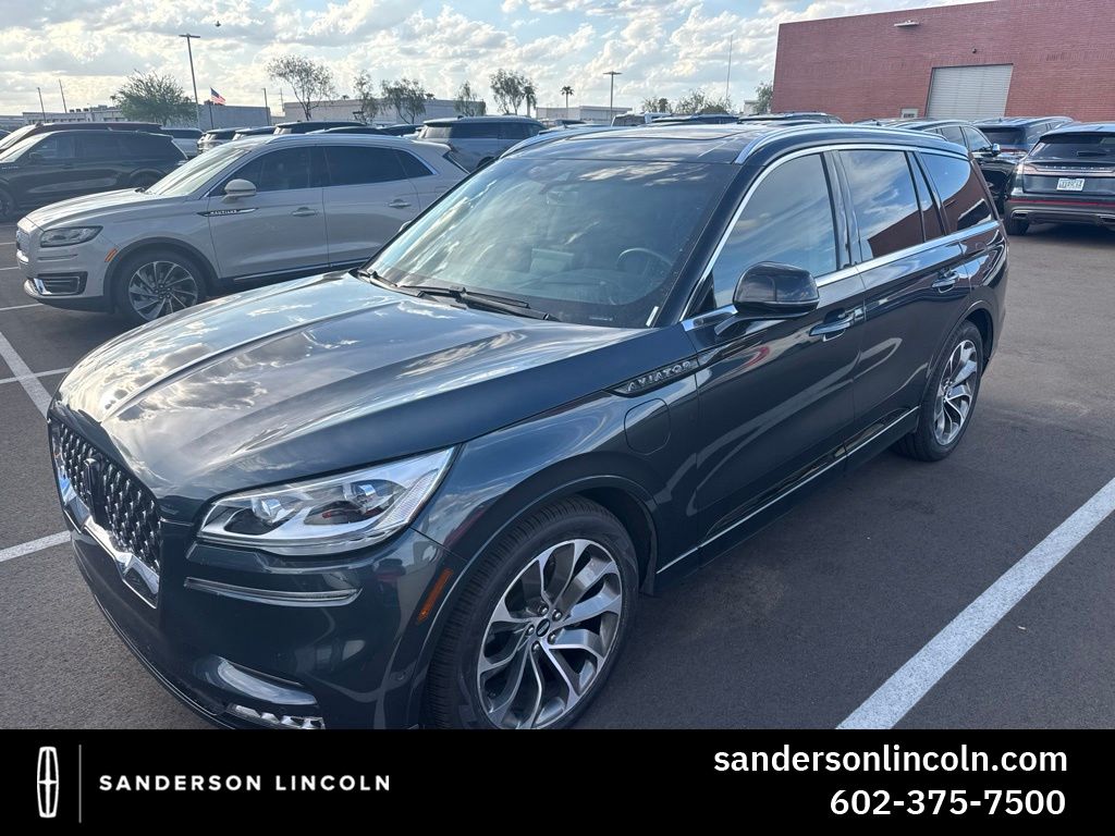 Flight Blue Metallic Clearcoat 2023 Lincoln Aviator SUV / Crossover All-Wheel Drive Automatic