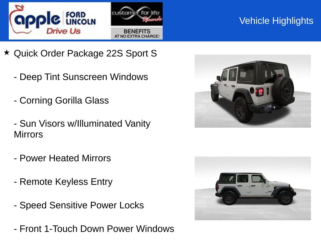 2024 Jeep Wrangler 4-Door Sport S 4x4