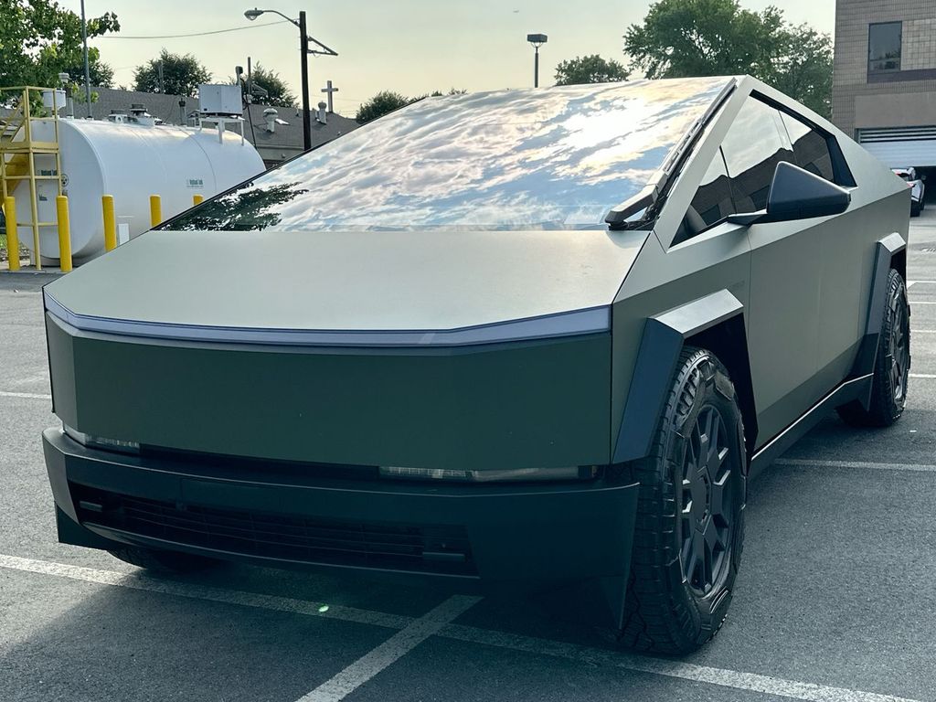 Green 2024 Tesla Cybertruck Pickup Truck All-Wheel Drive 1-Speed Automatic