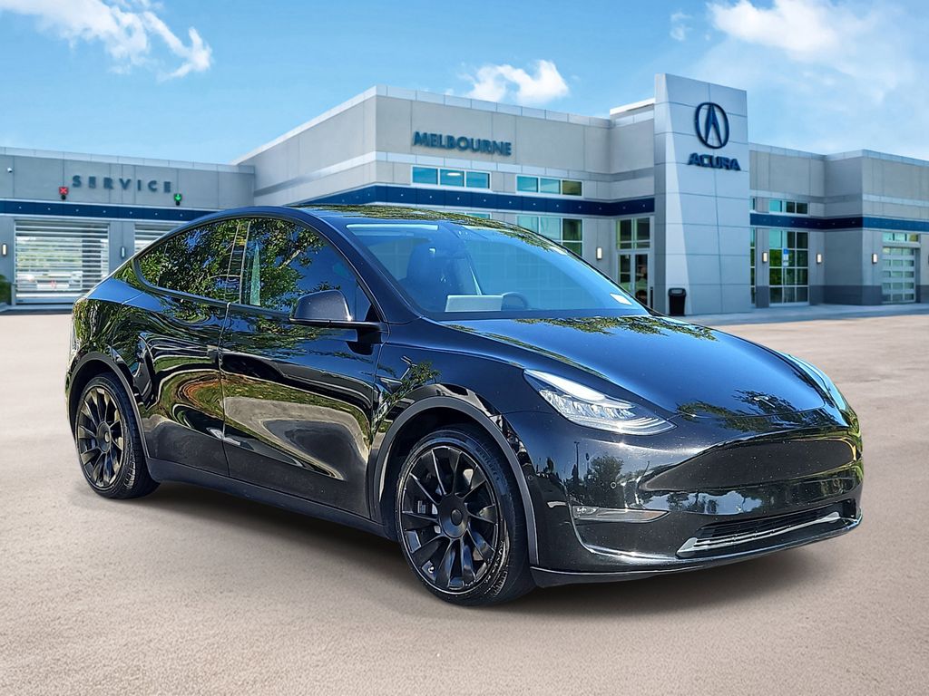 Black 2021 Tesla Model Y Long Range AWD SUV / Crossover All-Wheel Drive 1-Speed Automatic