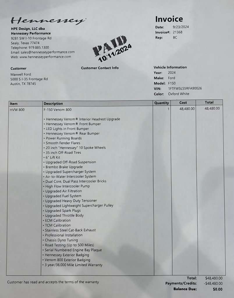 Used Car 2024 Ford F-150  Lariat For Sale Under $120,000 In Austin, Texas