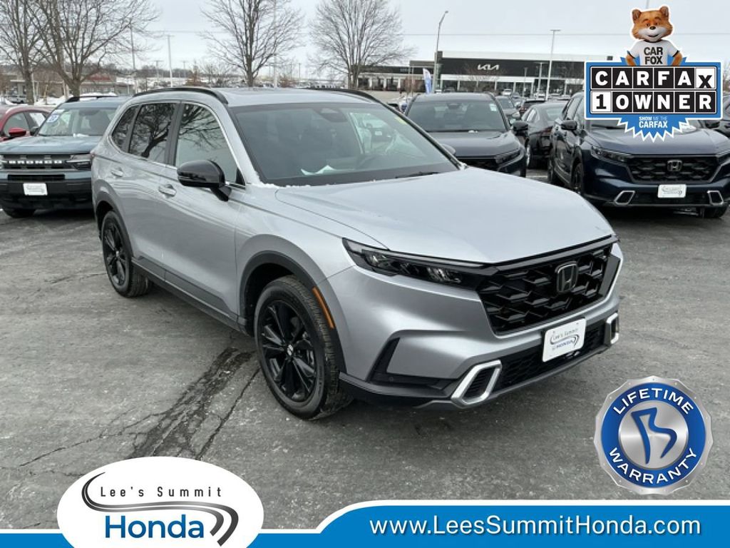 Solar Silver Metallic 2025 Honda CR-V Hybrid Sport Touring AWD SUV / Crossover All-Wheel Drive Continuously Variable Transmission