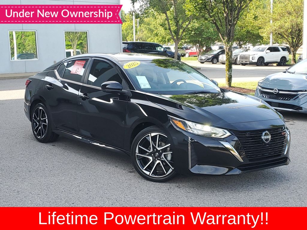 Super Black 2025 Nissan Sentra Sedan Front-Wheel Drive Continuously Variable Transmission