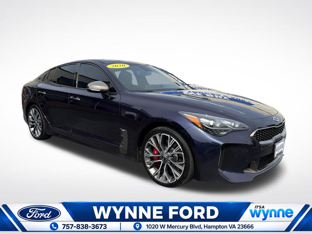 Deep Chroma Blue 2020 Kia Stinger Sedan Rear-Wheel Drive 8-Speed Automatic