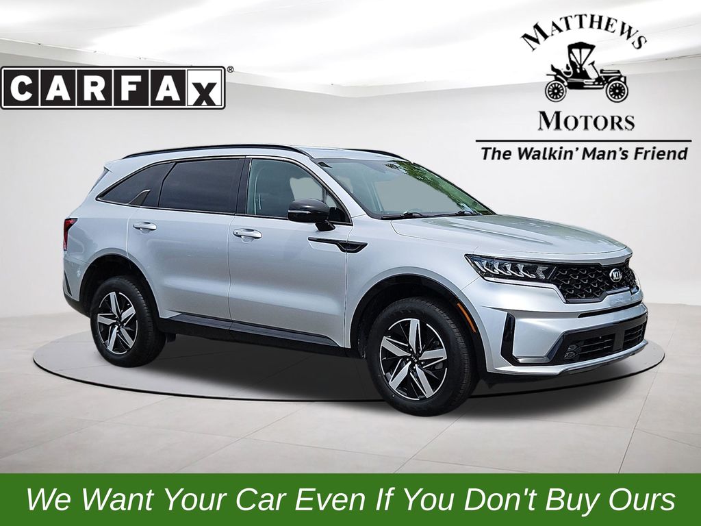 2021 Kia Sorento EX AWD w/ 3rd Row Silver at Stokes Mazda
