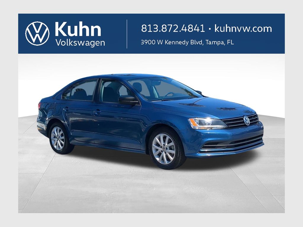 Silk Blue Metallic 2015 Volkswagen Jetta Sedan Front-Wheel Drive 6-Speed Automatic