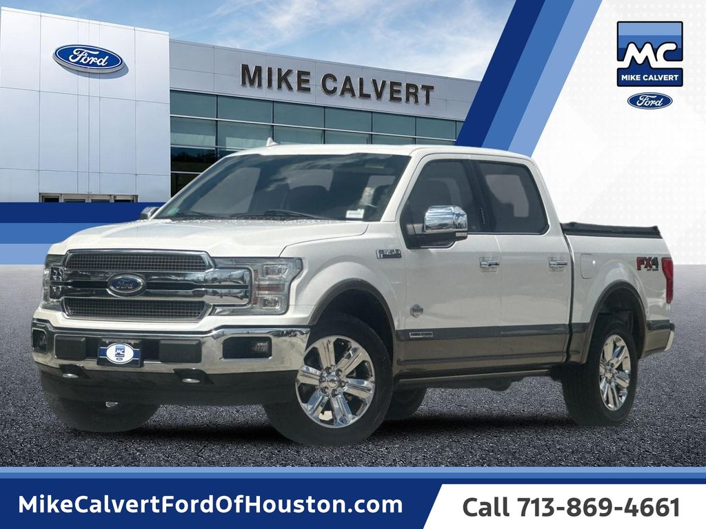 White Platinum Clearcoat Metallic 2018 Ford F-150 Pickup Truck Four-Wheel Drive Automatic