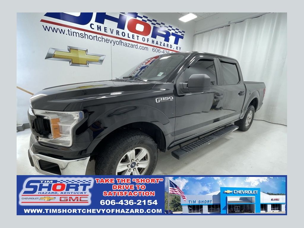 Black Metallic 2019 Ford F-150 XL SuperCrew 4WD Pickup Truck Four-Wheel Drive Automatic