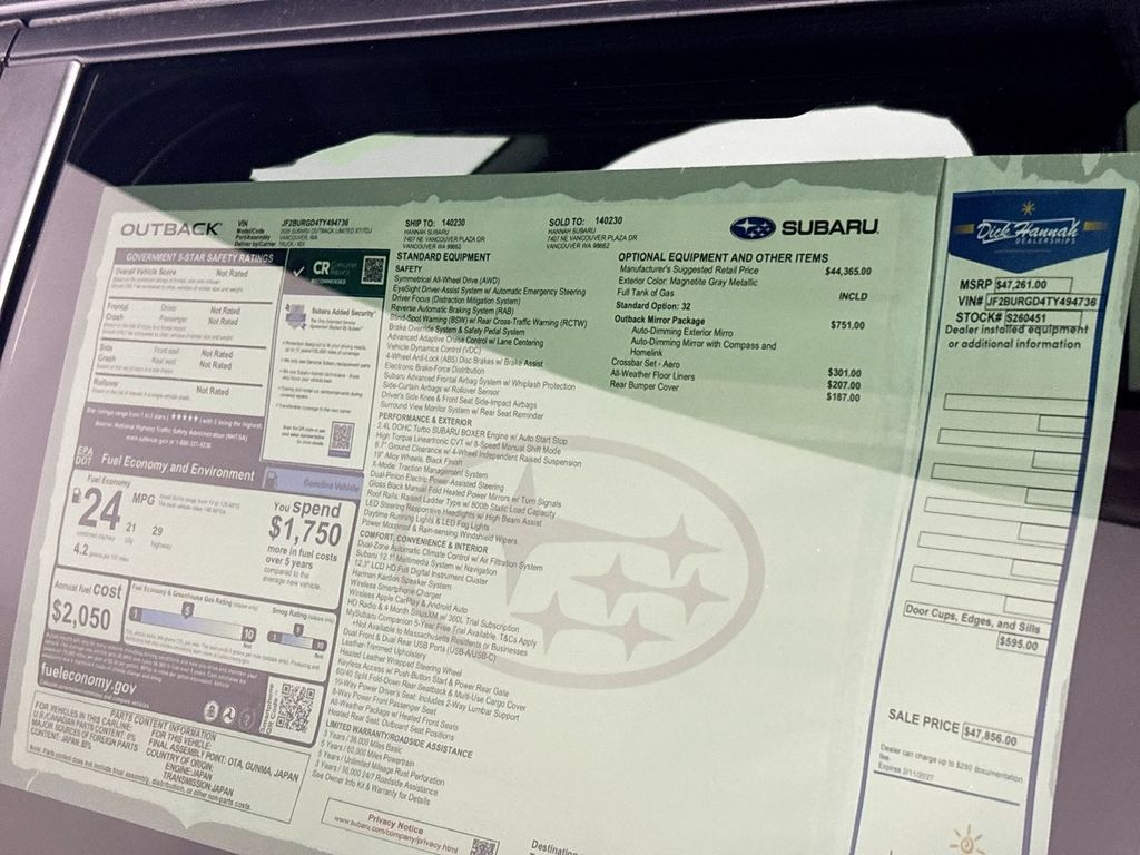 2026 Subaru Outback Limited XT