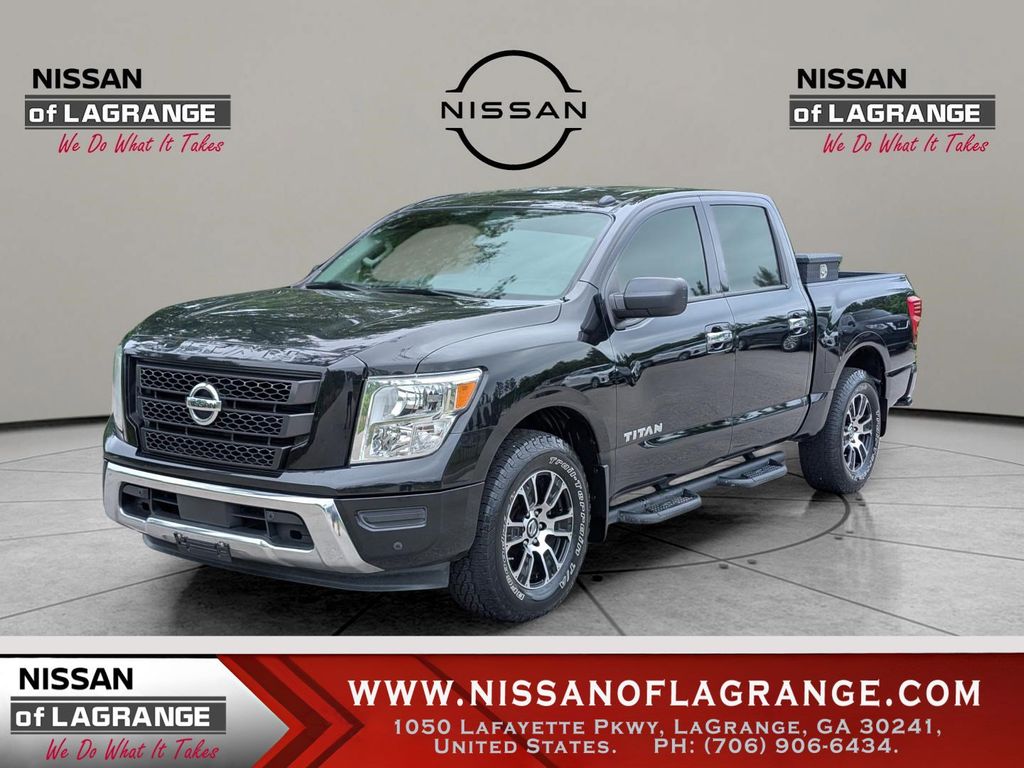 Super Black 2021 Nissan Titan Pickup Truck 4X2 9-Speed Automatic