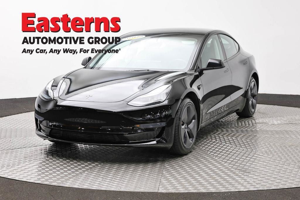 Black 2023 Tesla Model 3 Sedan Rear-Wheel Drive 1-Speed Automatic