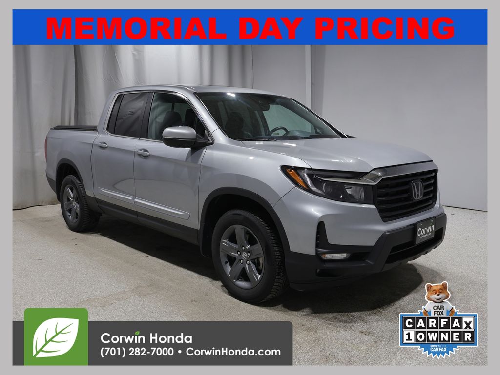 Lunar Silver Metallic 2023 Honda Ridgeline RTL AWD Pickup Truck All-Wheel Drive 9-Speed Automatic