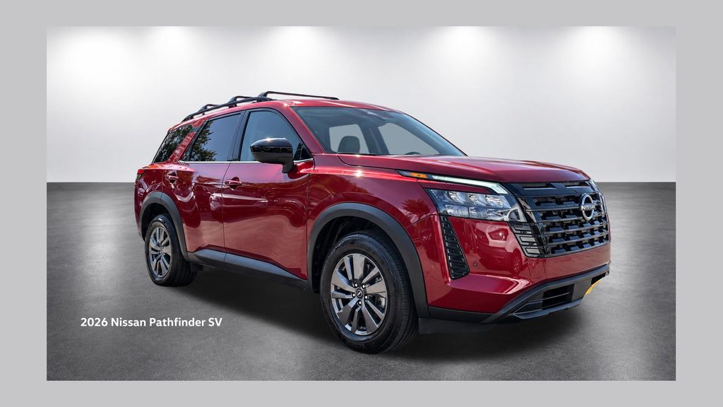 Red (Scarlet Ember Tintcoat) 2026 Nissan Pathfinder SUV / Crossover All-Wheel Drive 9-Speed Automatic