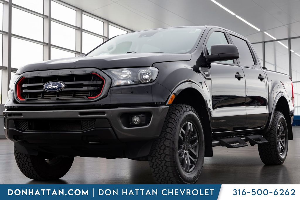 Shadow Black 2022 Ford Ranger Pickup Truck Four-Wheel Drive Automatic