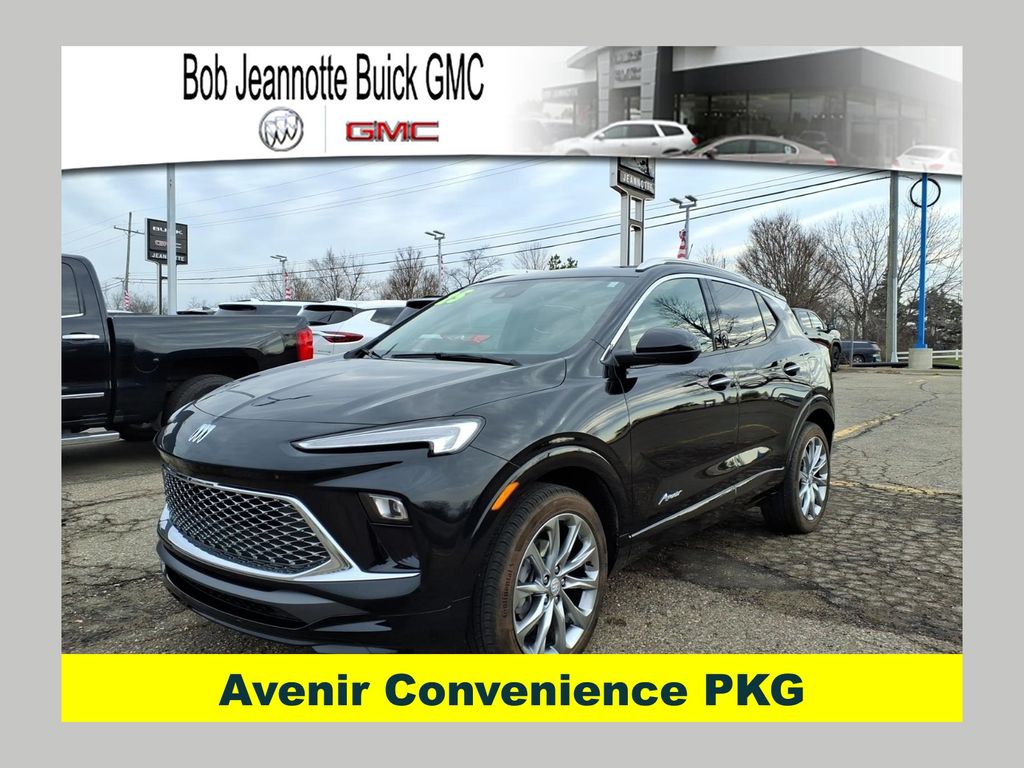 Black (Ebony Twilight Metallic) 2025 Buick Encore GX Avenir AWD SUV / Crossover All-Wheel Drive 9-Speed Automatic