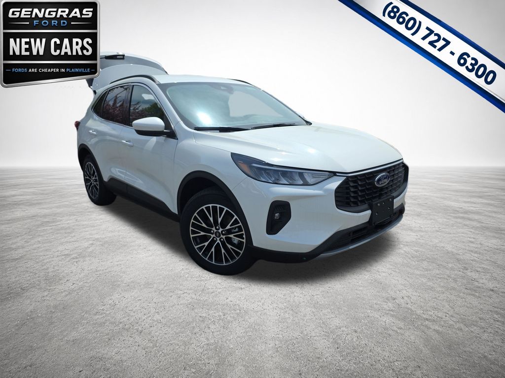 White Metallic 2025 Ford Escape Hybrid Plug-in SUV / Crossover Front-Wheel Drive Continuously Variable Transmission