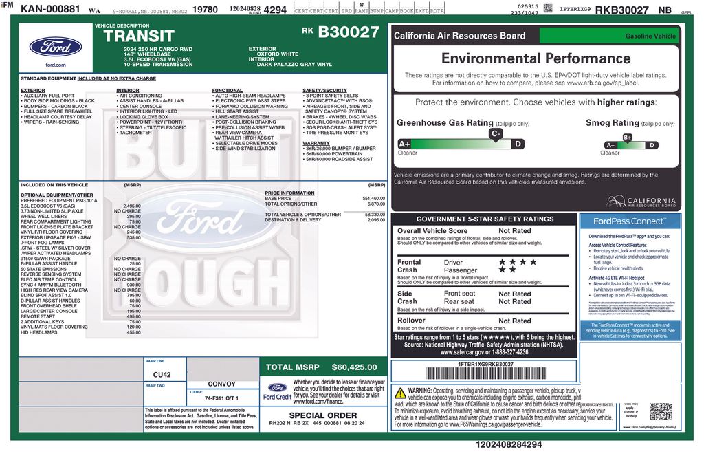 2024 Ford Transit 250