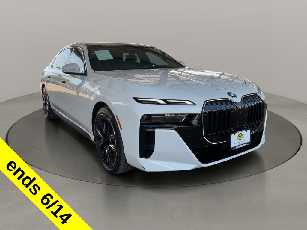 Alpine White 2025 BMW i7 eDrive50 RWD Sedan Rear-Wheel Drive Automatic