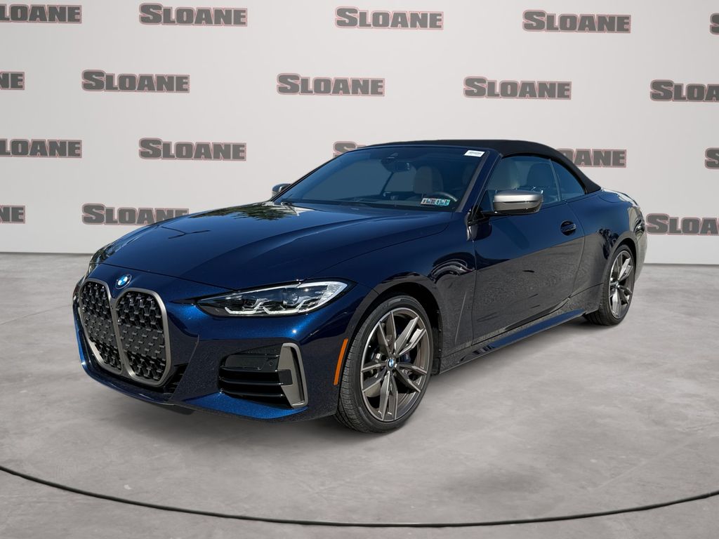 Tanzanite Blue II Metallic 2024 BMW 4 Series Convertible All-Wheel Drive 8-Speed Automatic