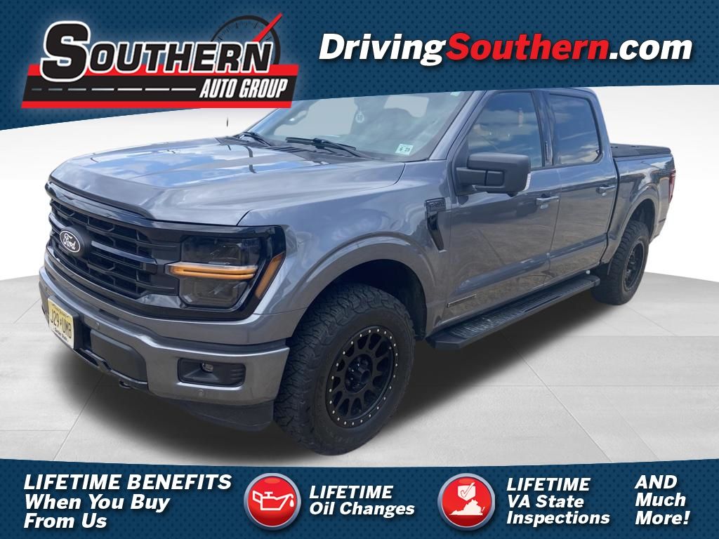 Gray Metallic 2024 Ford F-150 Pickup Truck Four-Wheel Drive Automatic